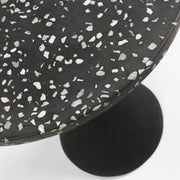 Melano Side Table High - Black + Terrazzo