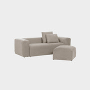 Blok 2 Seater Sofa - Light Biege