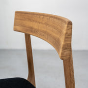 K5 Dining Chair - Oak / Fabric + Black