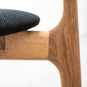 K5 Dining Chair - Oak / Fabric + Black