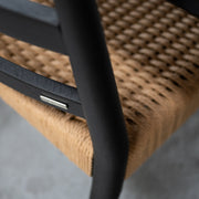 Analy Dining Chair - Black + Cord