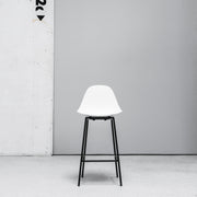 TOOU TA Barstool white with black metal legs at EDITO Furniture