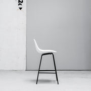 TOOU TA Barstool white with black metal legs at EDITO Furniture