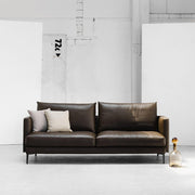 Notting 3 Seater Sofa - Tobacco + Leather